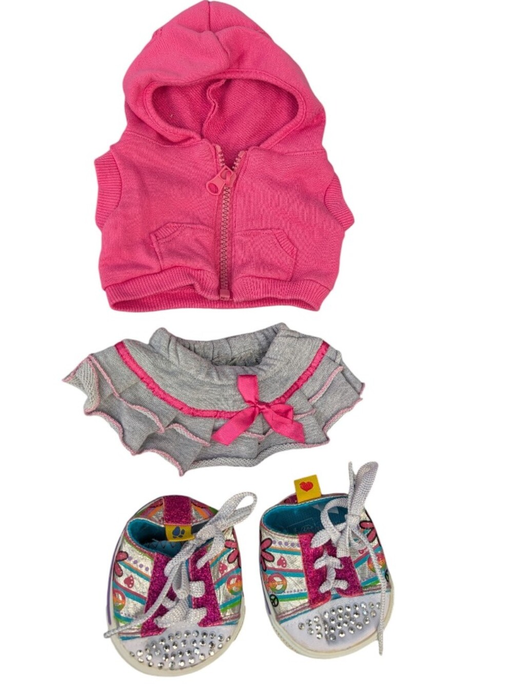 2 For $20 🩷 Build-a-Bear Y2K Girly Outfit & Sketchers Shoes - BAB Not Included